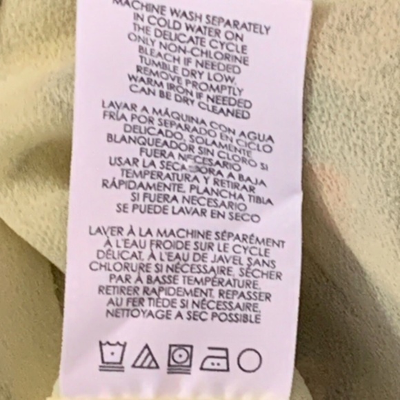 cAbi Springtime Watercolor Floral Sleeveless Layered Lined Blouse Sz M #245J - Picture 9 of 9